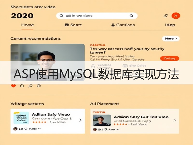 ASP使用MySQL数据库实现方法