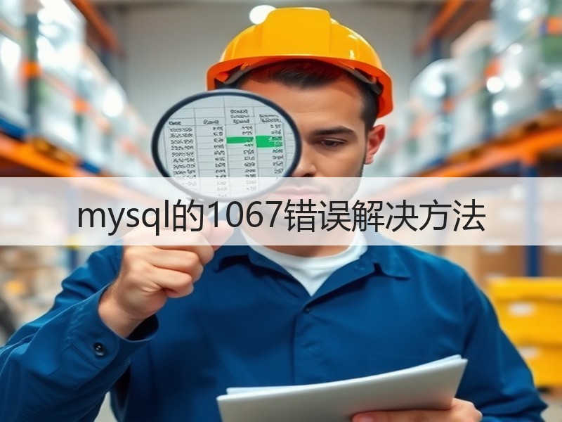 mysql的1067错误解决方法