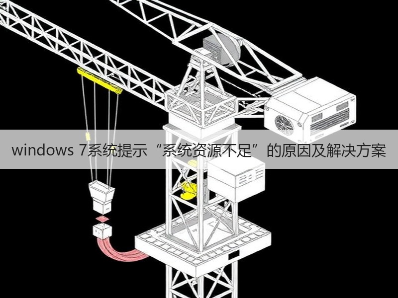 windows 7系统提示“系统资源不足”的原因及解决方案