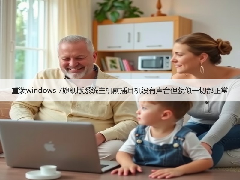 重装windows 7旗舰版系统主机前插耳机没有声音但貌似一切都正常
