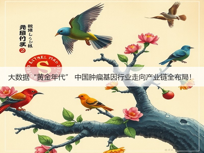大数据“黄金年代” 中国肿瘤基因行业走向产业链全布局！