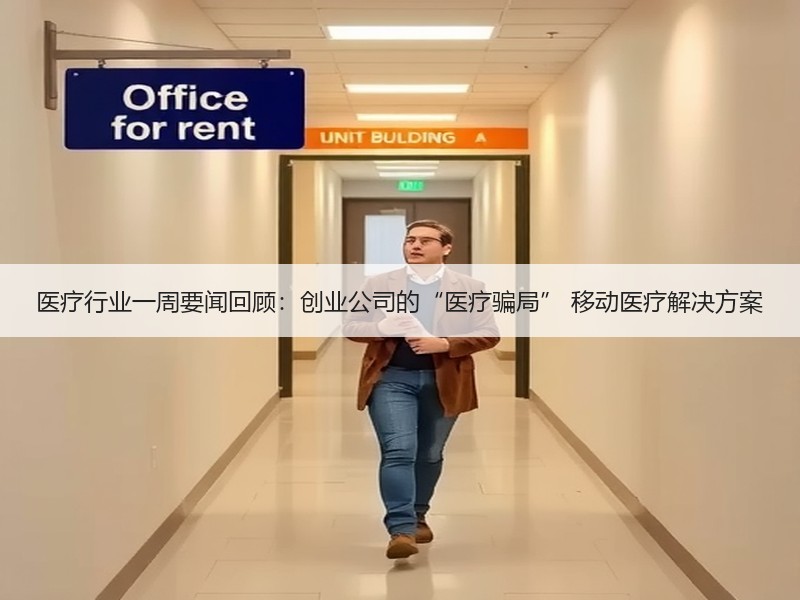 医疗行业一周要闻回顾：创业公司的“医疗骗局” 移动医疗解决方案