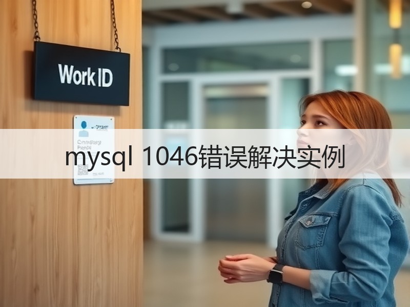 mysql 1046错误解决实例