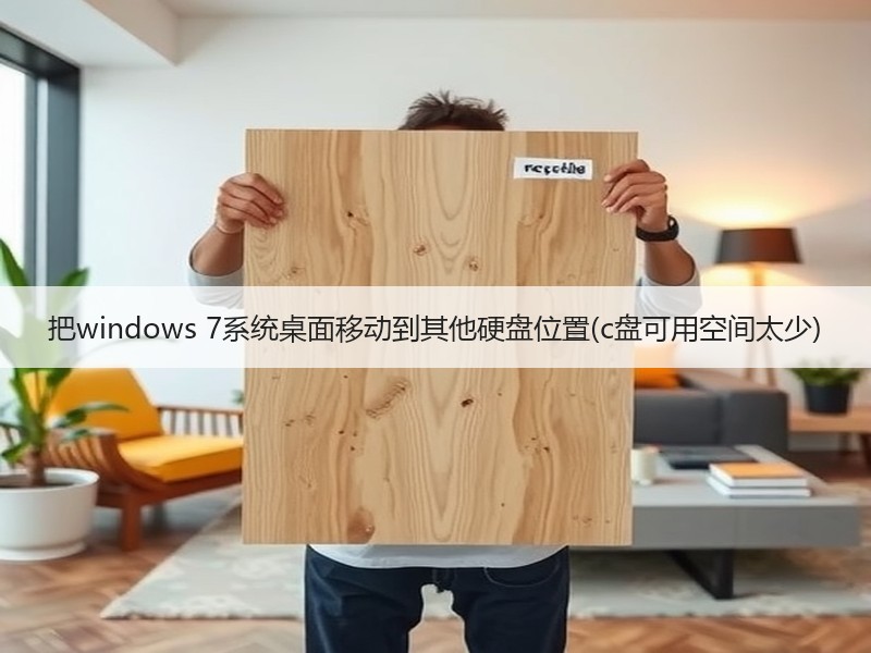 把windows 7系统桌面移动到其他硬盘位置(c盘可用空间太少)