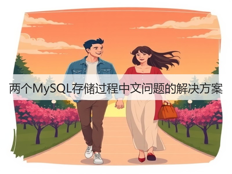 两个MySQL存储过程中文问题的解决方案