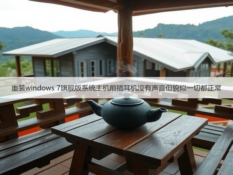 重装windows 7旗舰版系统主机前插耳机没有声音但貌似一切都正常