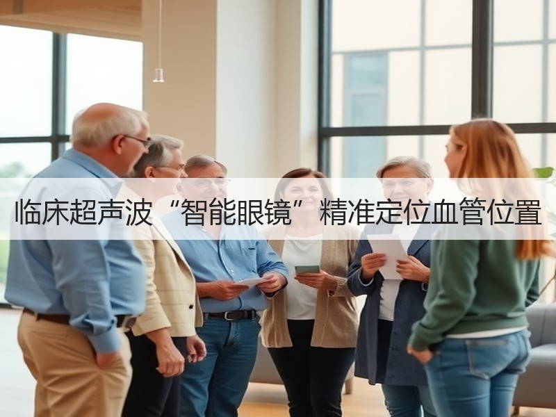 临床超声波“智能眼镜”精准定位血管位置