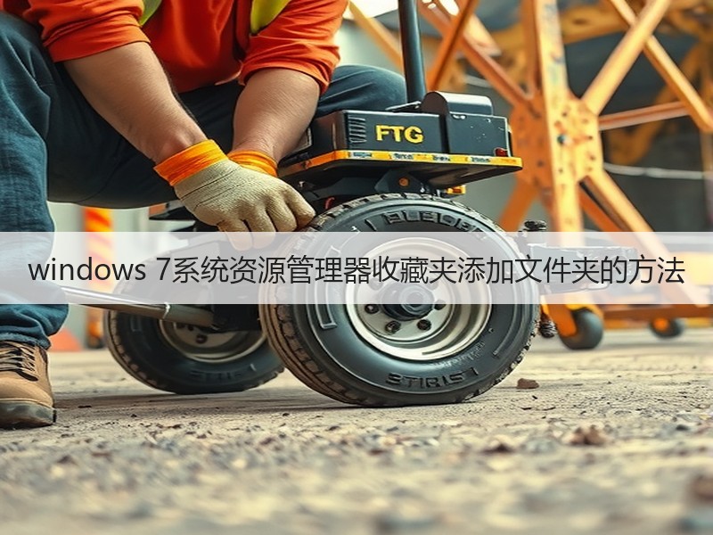windows 7系统资源管理器收藏夹添加文件夹的方法