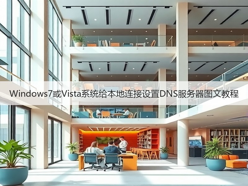 Windows7或Vista系统给本地连接设置DNS服务器图文教程