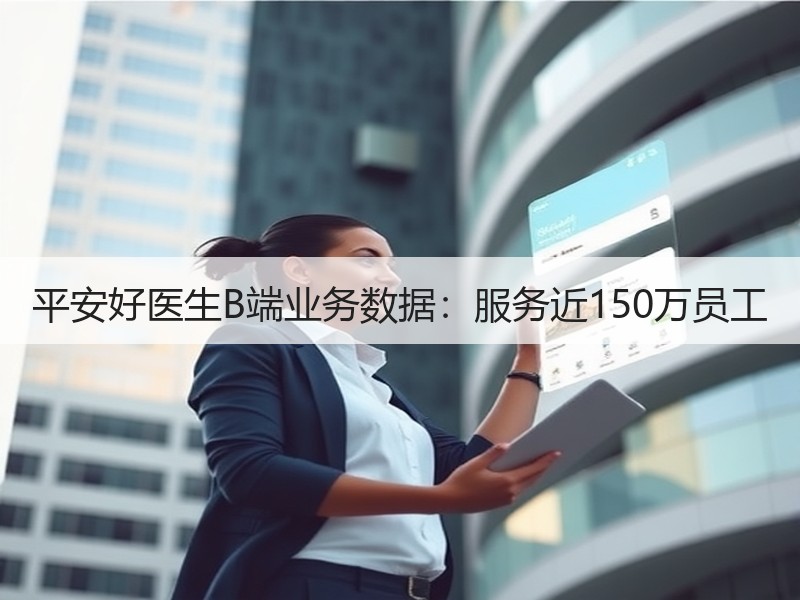 平安好医生B端业务数据：服务近150万员工