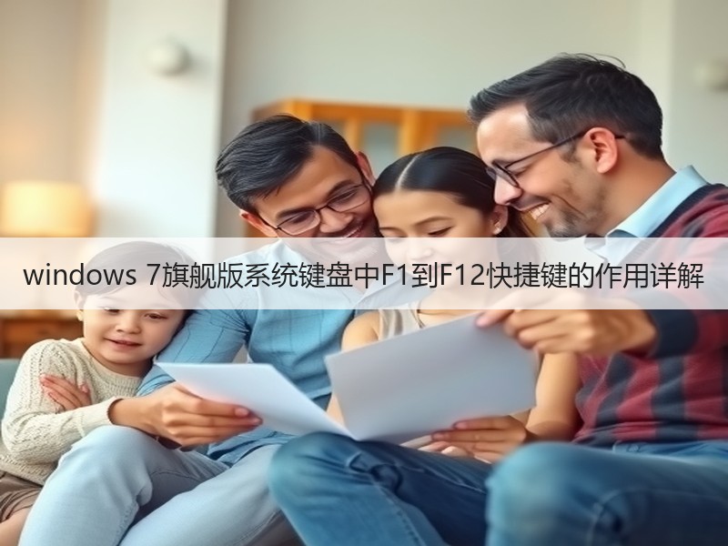 windows 7旗舰版系统键盘中F1到F12快捷键的作用详解