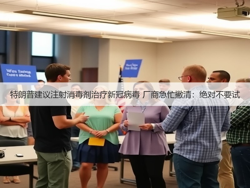 特朗普建议注射消毒剂治疗新冠病毒 厂商急忙撇清：绝对不要试