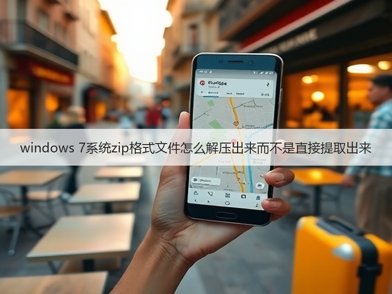 windows 7系统zip格式文件怎么解压出来而不是直接提取出来