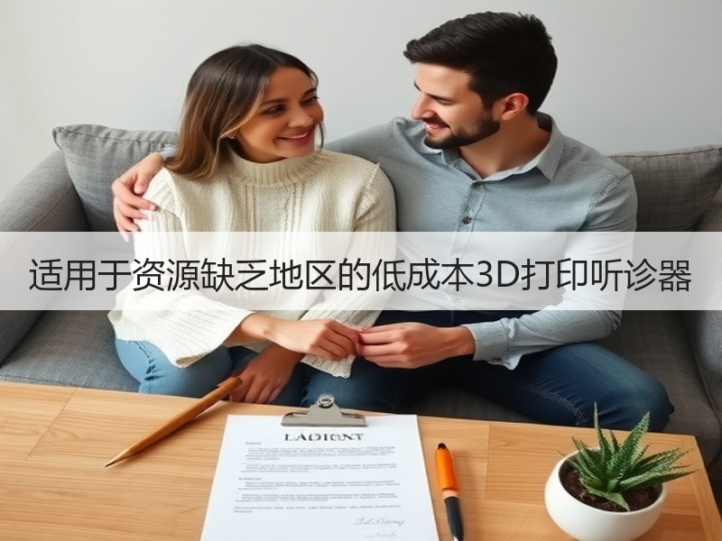 适用于资源缺乏地区的低成本3D打印听诊器