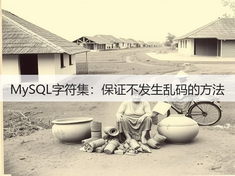 MySQL字符集：保证不发生乱码的方法