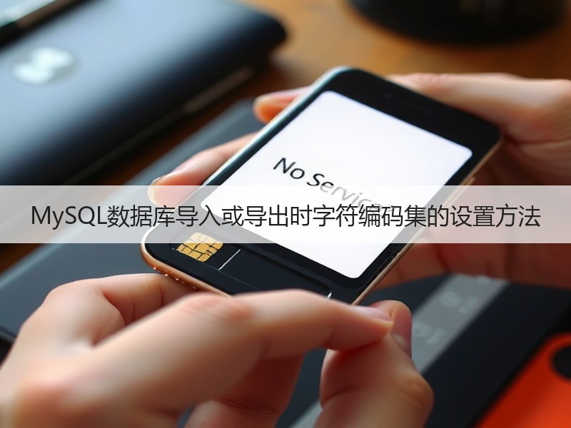 MySQL数据库导入或导出时字符编码集的设置方法