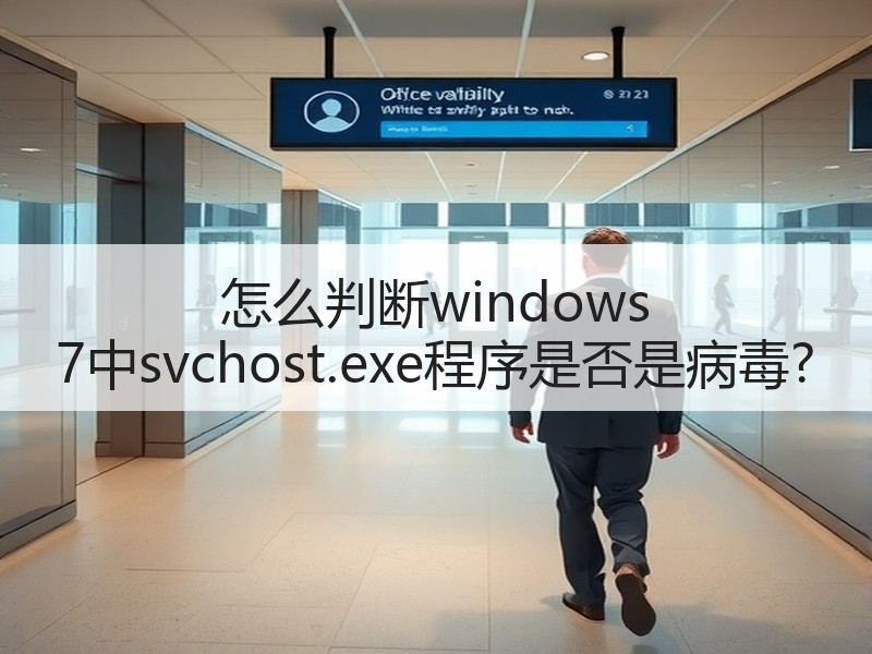 怎么判断windows 7中svchost.exe程序是否是病毒?