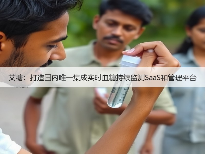 艾糖：打造国内唯一集成实时血糖持续监测SaaS和管理平台