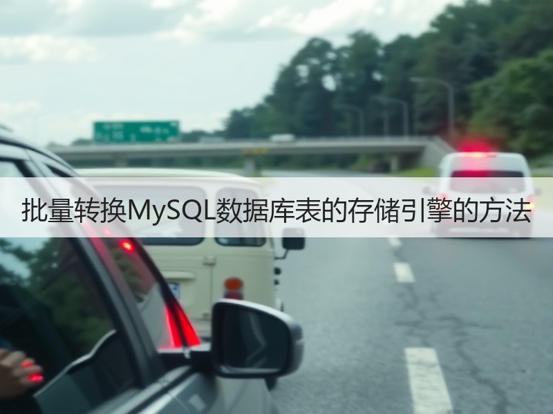 批量转换MySQL数据库表的存储引擎的方法