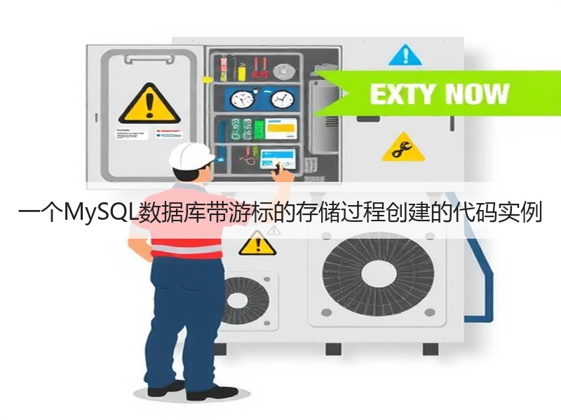 一个MySQL数据库带游标的存储过程创建的代码实例