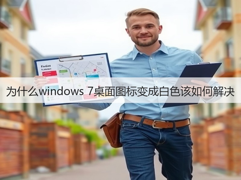 为什么windows 7桌面图标变成白色该如何解决