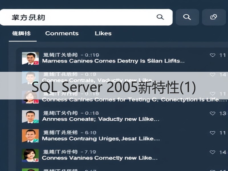 SQL Server 2005新特性(1)