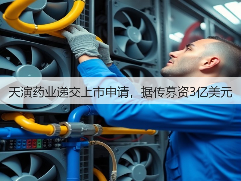 天演药业递交上市申请，据传募资3亿美元