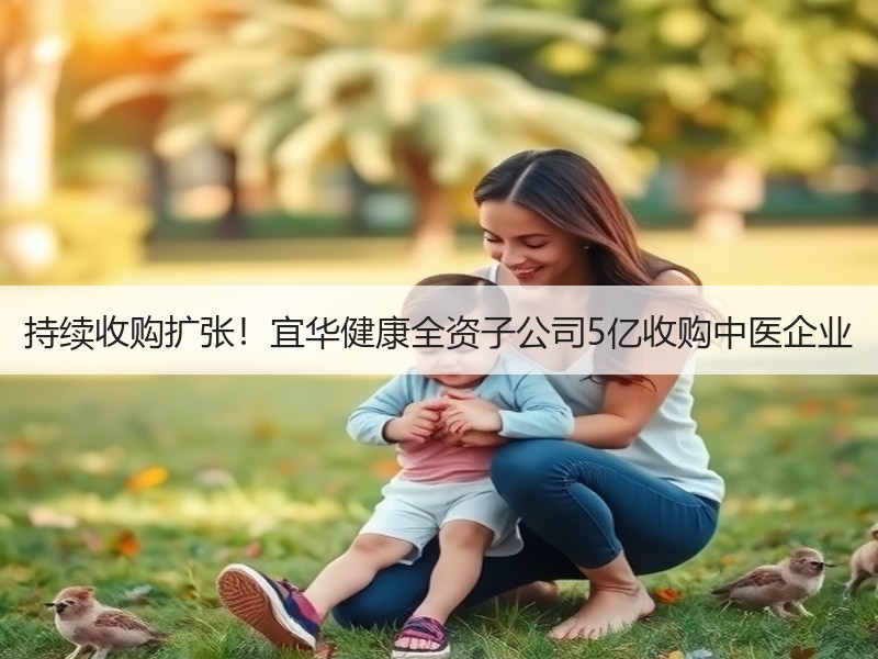 持续收购扩张！宜华健康全资子公司5亿收购中医企业