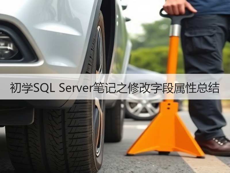 初学SQL Server笔记之修改字段属性总结