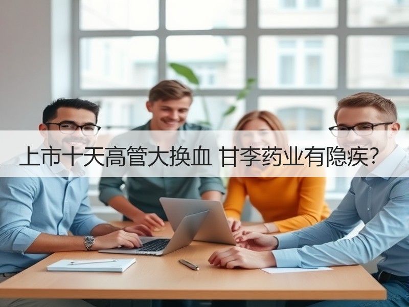 上市十天高管大换血 甘李药业有隐疾？
