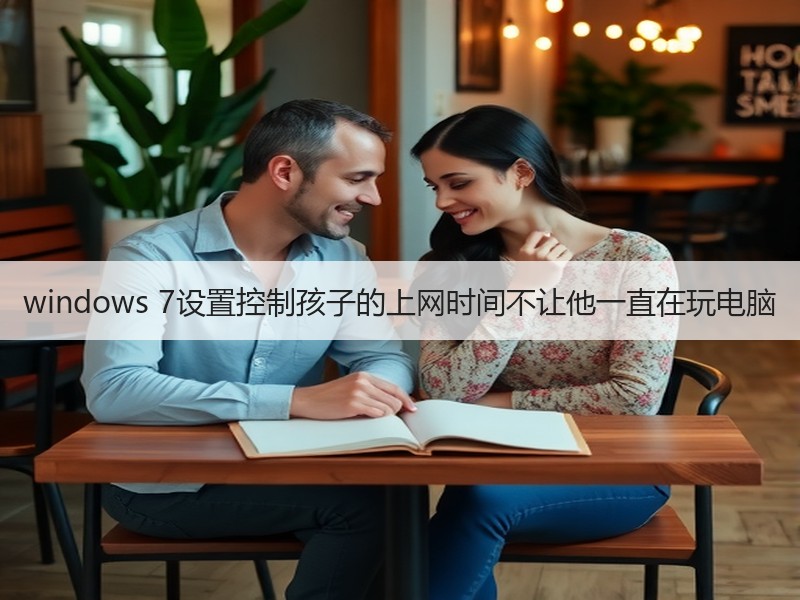 windows 7设置控制孩子的上网时间不让他一直在玩电脑