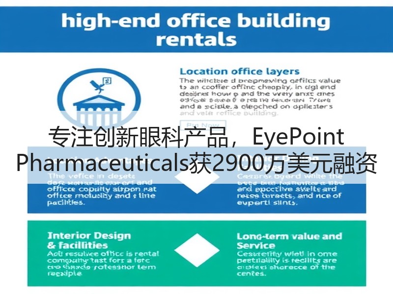 专注创新眼科产品，EyePoint Pharmaceuticals获2900万美元融资