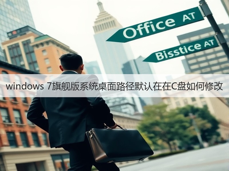 windows 7旗舰版系统桌面路径默认在在C盘如何修改