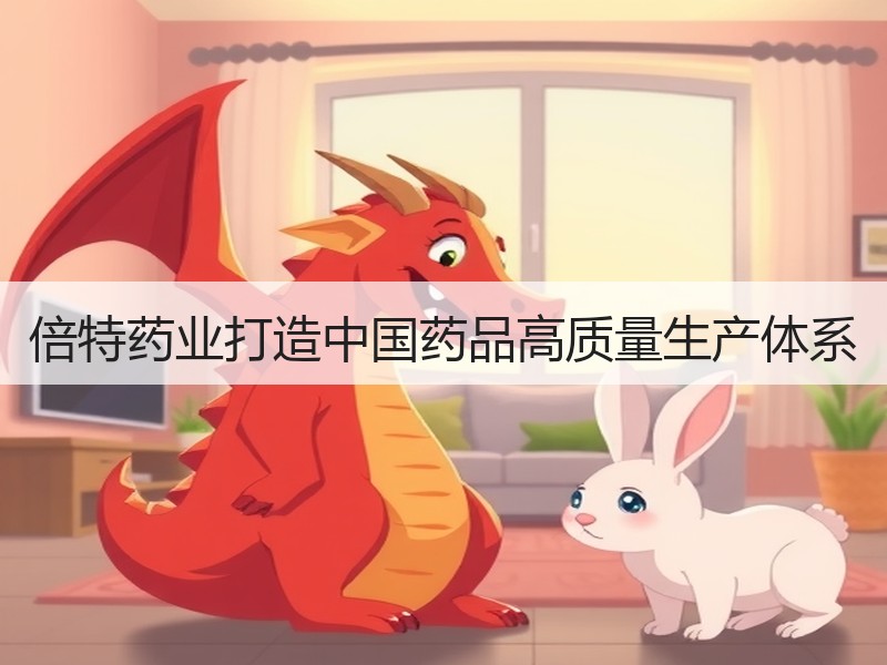 倍特药业打造中国药品高质量生产体系