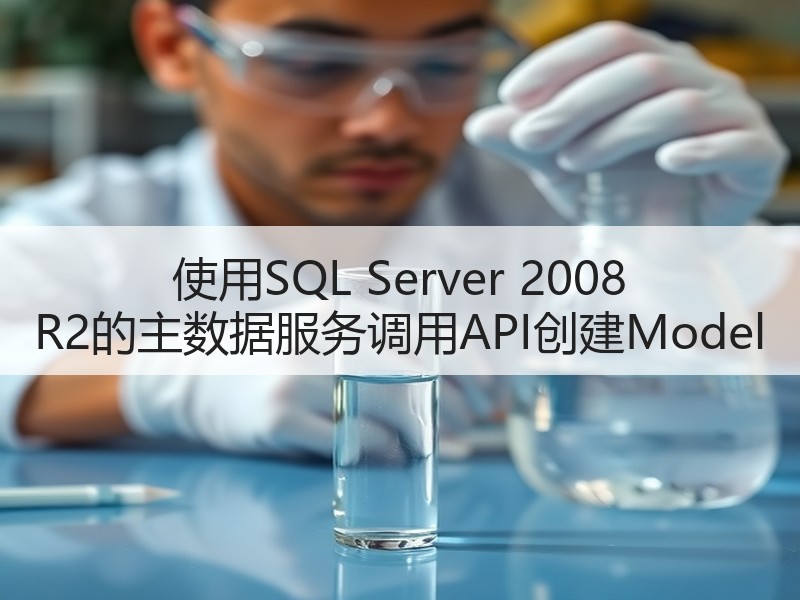 使用SQL Server 2008 R2的主数据服务调用API创建Model