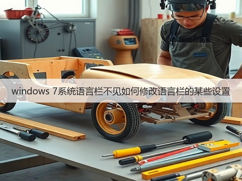 windows 7系统语言栏不见如何修改语言栏的某些设置