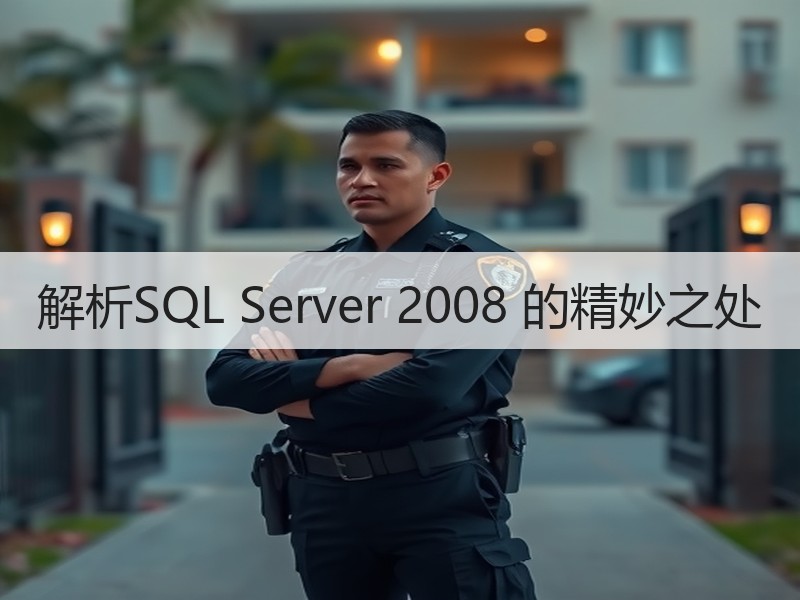 解析SQL Server 2008 的精妙之处