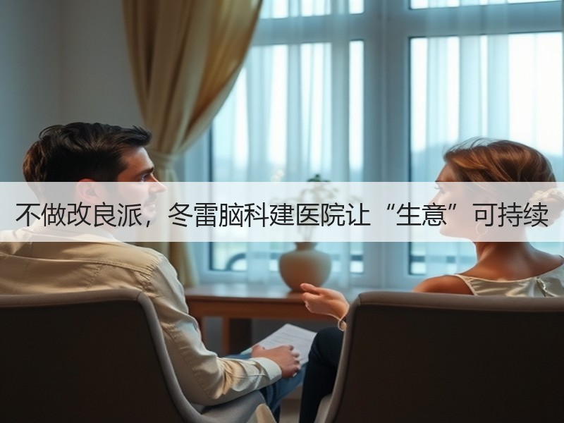 不做改良派，冬雷脑科建医院让“生意”可持续