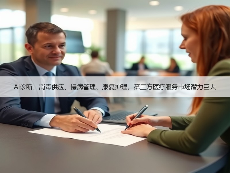 AI诊断、消毒供应、慢病管理、康复护理，第三方医疗服务市场潜力巨大