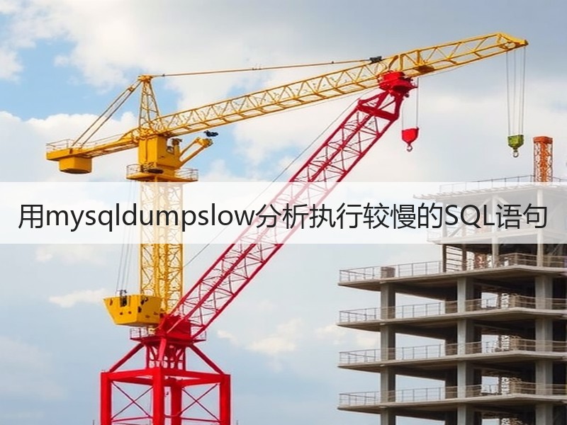用mysqldumpslow分析执行较慢的SQL语句