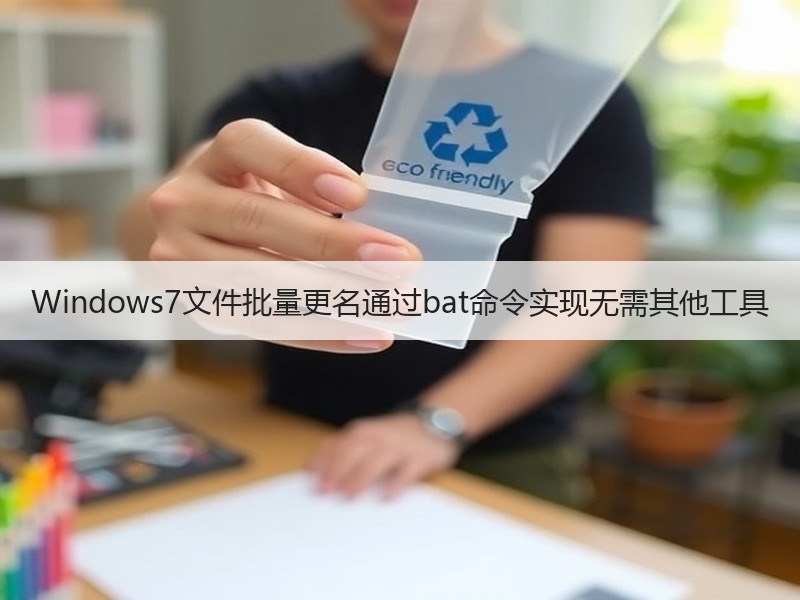 Windows7文件批量更名通过bat命令实现无需其他工具