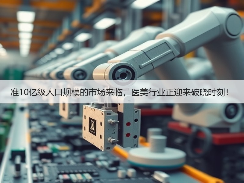 准10亿级人口规模的市场来临，医美行业正迎来破晓时刻！