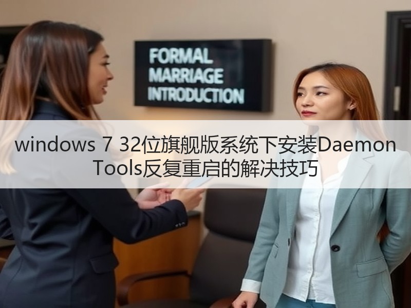 windows 7 32位旗舰版系统下安装Daemon Tools反复重启的解决技巧