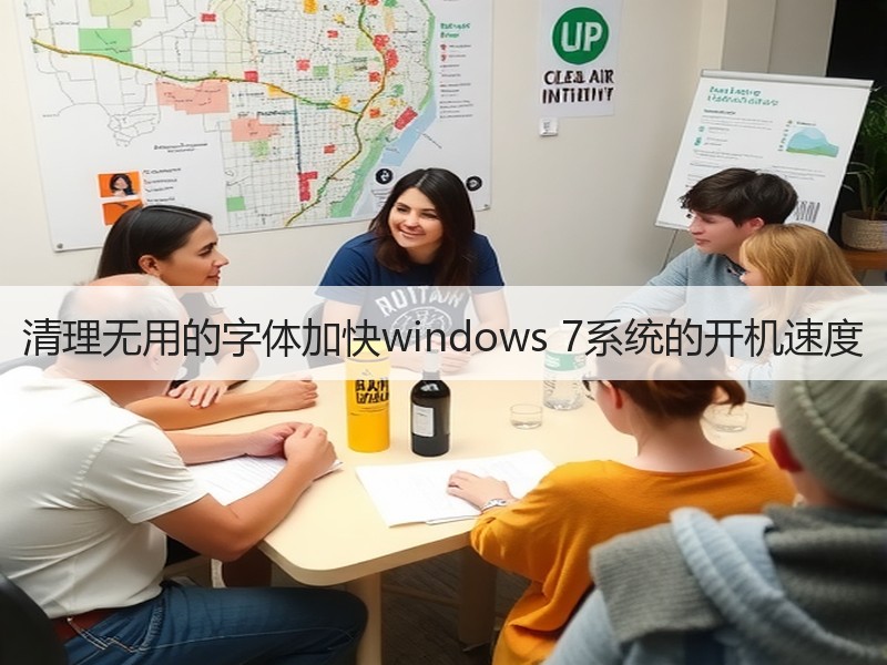 清理无用的字体加快windows 7系统的开机速度