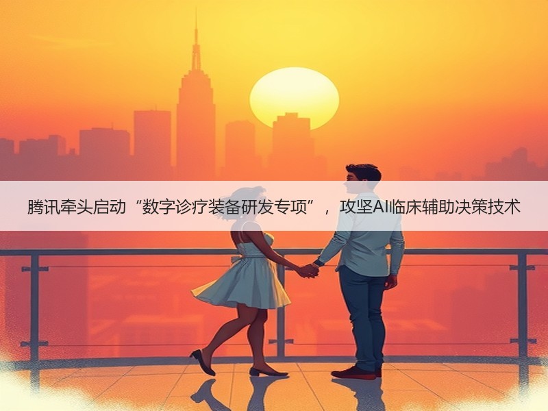 腾讯牵头启动“数字诊疗装备研发专项”，攻坚AI临床辅助决策技术