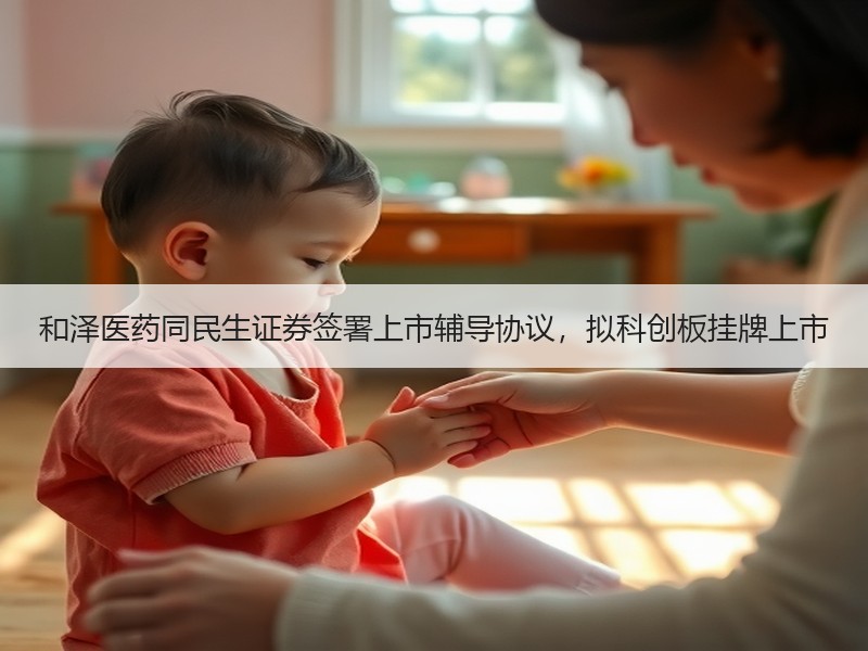 和泽医药同民生证券签署上市辅导协议，拟科创板挂牌上市