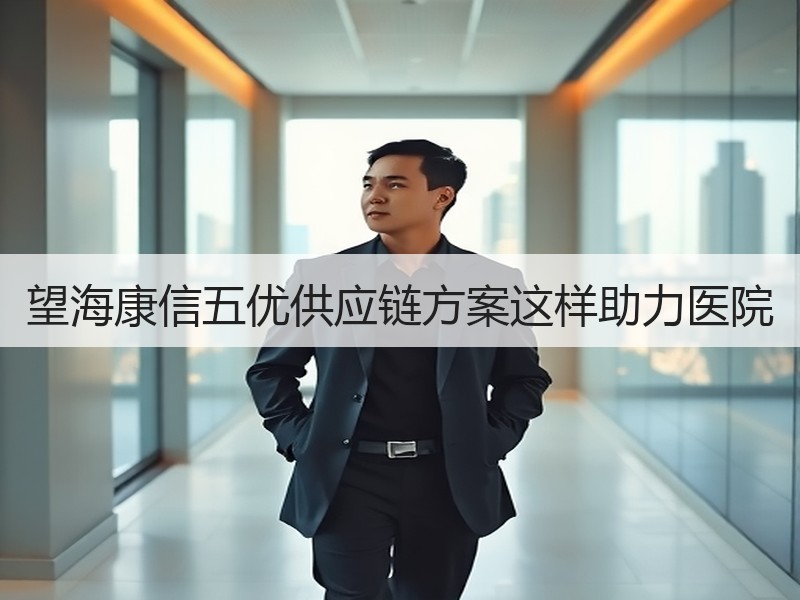 望海康信五优供应链方案这样助力医院