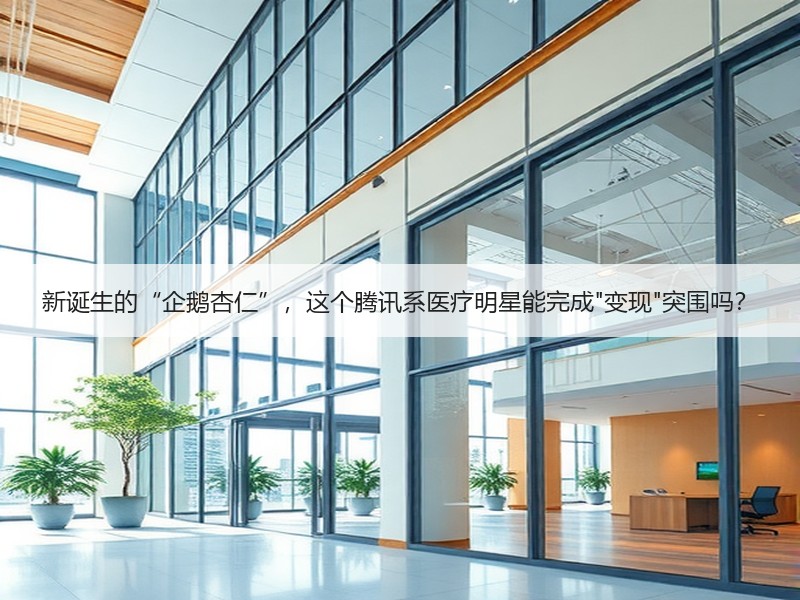 新诞生的“企鹅杏仁”，这个腾讯系医疗明星能完成