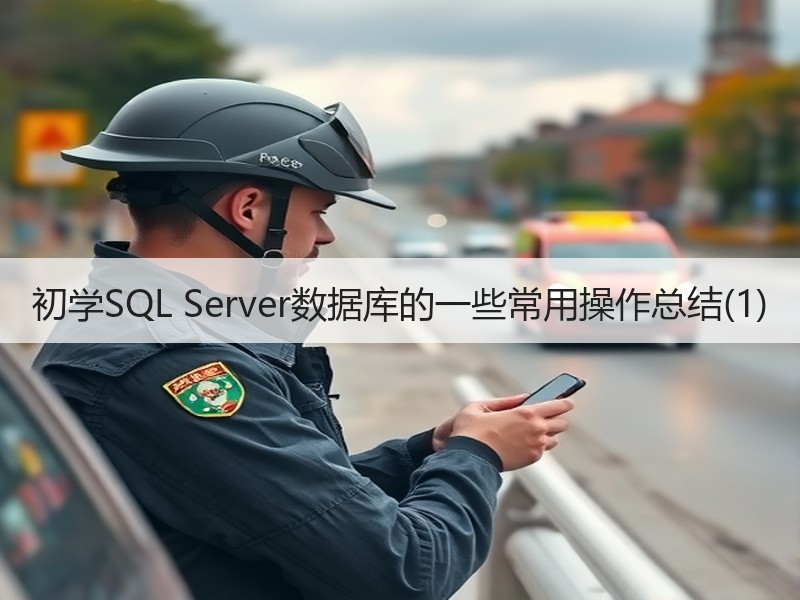 初学SQL Server数据库的一些常用操作总结(1)