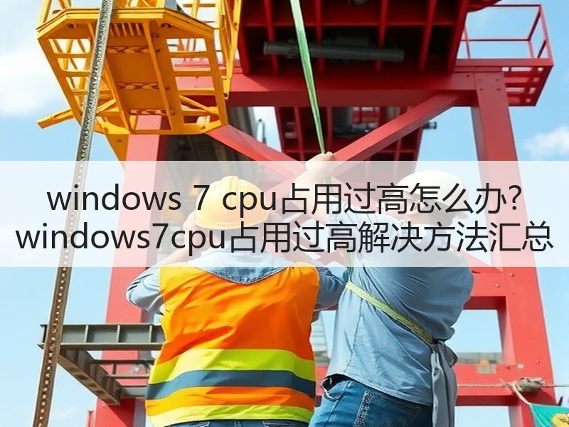 windows 7 cpu占用过高怎么办? windows7cpu占用过高解决方法汇总
